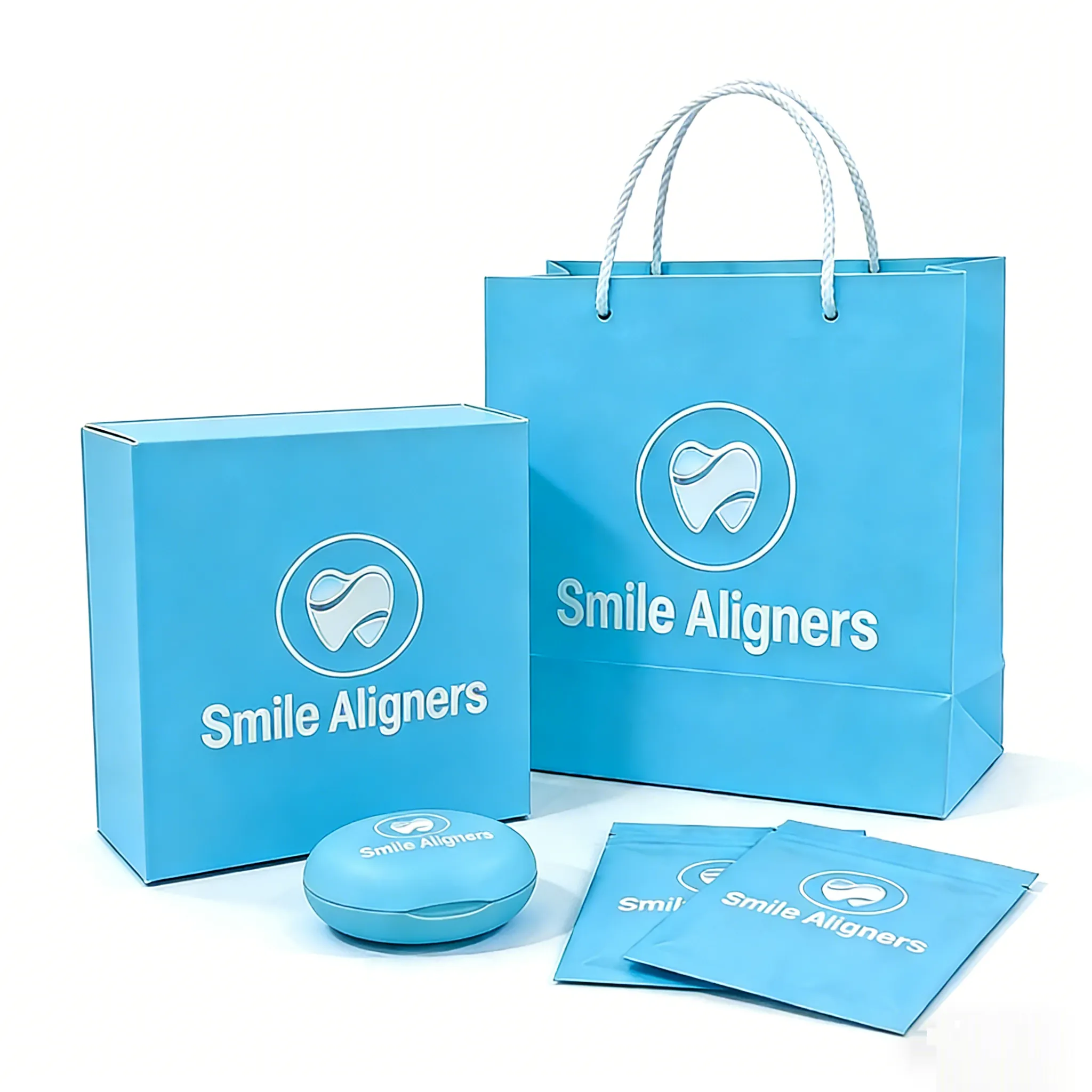 Corrugated Aligner Starter Kit custom dental gift box concept