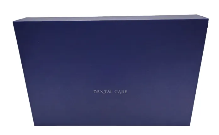 Flat-Lay Aligner Care Kit custom dental gift box concept