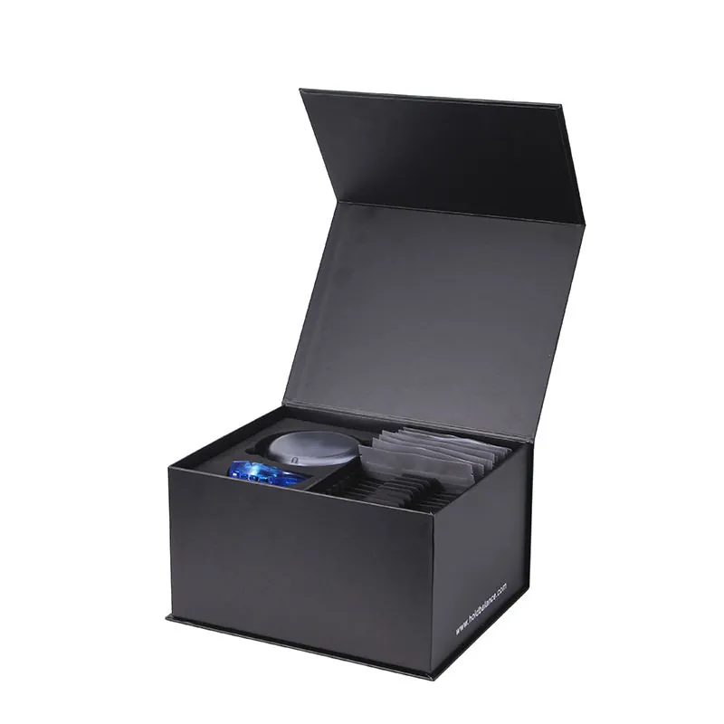 Tall Black Magnetic Box custom dental gift box concept