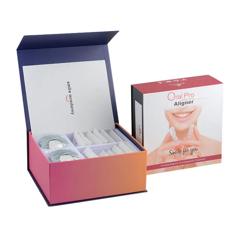 Tall Four-Compartment Box custom dental gift box concept